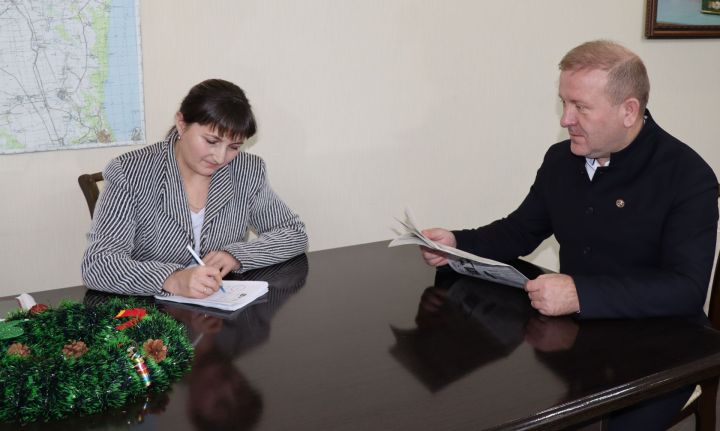 Руководство Дрожжановского района РТ приняло участие в подписной кампании на районную газету