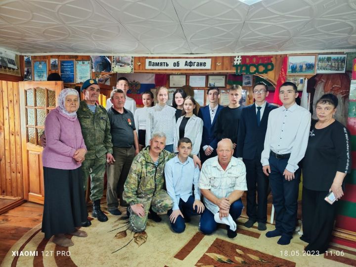 Воины-афганцы провели урок мужества для учащихся Дрожжановского района