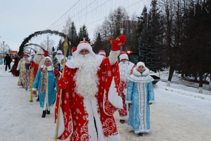 Главную ёлку Дрожжановского района РТ открыли в парке «Чүпрәле»