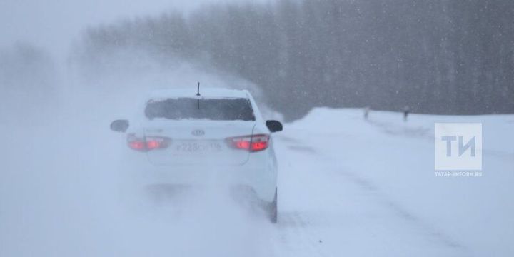 В Дрожжановском районе ожидаются гололед, метель