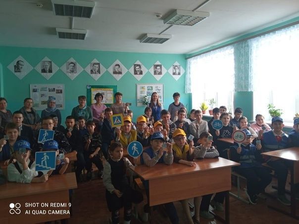 В Старошаймурзинской школе прошла беседа с учащимися по ПДД