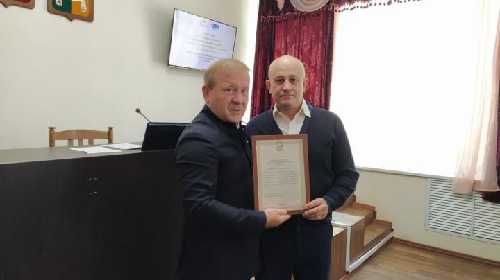 Глава Большецильнинского СП Дрожжановского района РТ награждён Благодарственным письмом