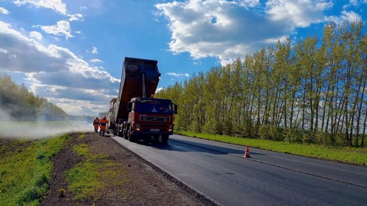 В рамках национального проекта в Дрожжановском районе обновляется автодорога