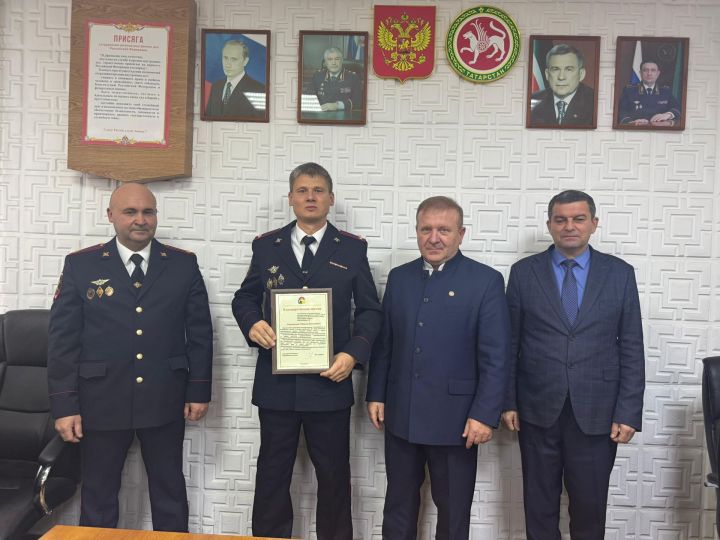 В Дрожжановском районе РТ чествовали сотрудников органов внутренних дел