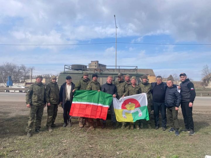 Махсус хәрби операциядә булган хәрбиләргә районкүләм тугызынчы гуманитар ярдәм озатылды